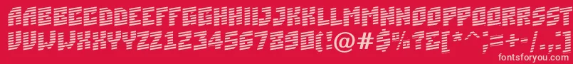 ASimplermrnup Font – Pink Fonts on Red Background