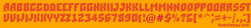 ASimplermrnup Font – Red Fonts on Orange Background