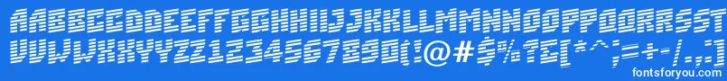 ASimplermrnup Font – White Fonts on Blue Background