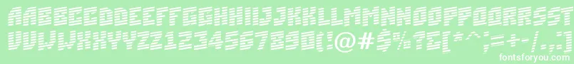 フォントASimplermrnup – 緑の背景に白い文字