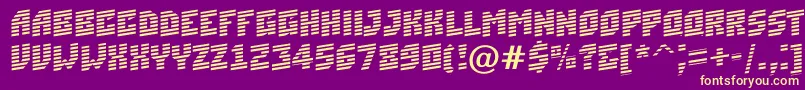 ASimplermrnup Font – Yellow Fonts on Purple Background