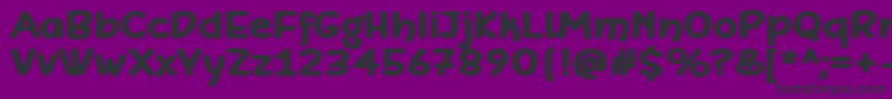 DefonartsBold Font – Black Fonts on Purple Background
