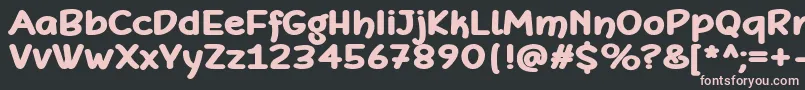 DefonartsBold Font – Pink Fonts on Black Background