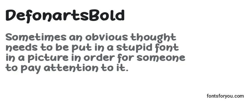 DefonartsBold Font