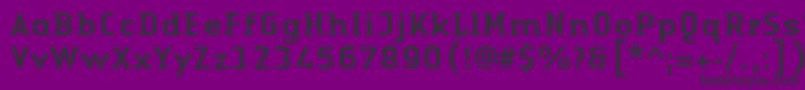 LinotypeAuthenticSerifRegular Font – Black Fonts on Purple Background