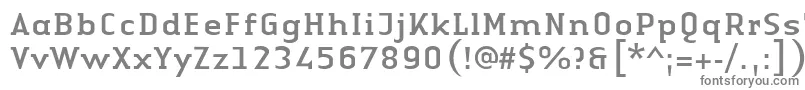 フォントLinotypeAuthenticSerifRegular – 白い背景に灰色の文字