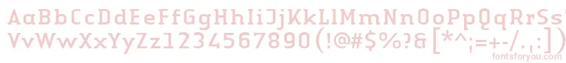Шрифт LinotypeAuthenticSerifRegular – розовые шрифты
