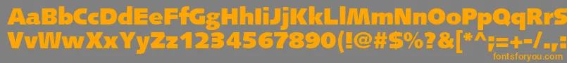FacileBlackSsiBlack Font – Orange Fonts on Gray Background
