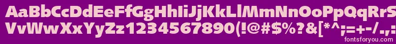 FacileBlackSsiBlack Font – Pink Fonts on Purple Background