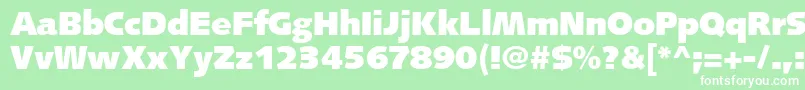 FacileBlackSsiBlack Font – White Fonts on Green Background
