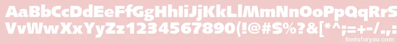 FacileBlackSsiBlack Font – White Fonts on Pink Background