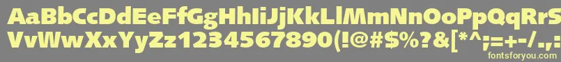 FacileBlackSsiBlack Font – Yellow Fonts on Gray Background