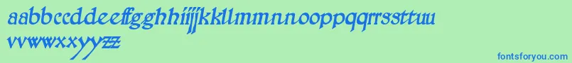 Подробнее о шрифте Pathway Шрифт Pathway – синие шрифты на зелёном фоне