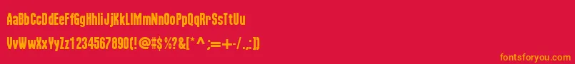 More about NuWorldTight Font NuWorldTight Font – Orange Fonts on Red Background