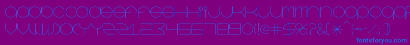 Beastmode-Schriftart – Blaue Schriften auf violettem Hintergrund