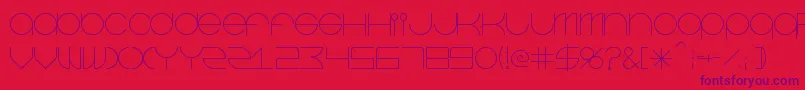Beastmode Font – Purple Fonts on Red Background