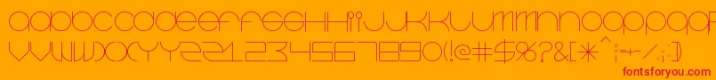 Beastmode Font – Red Fonts on Orange Background
