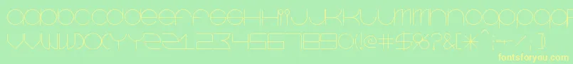 Beastmode Font – Yellow Fonts on Green Background