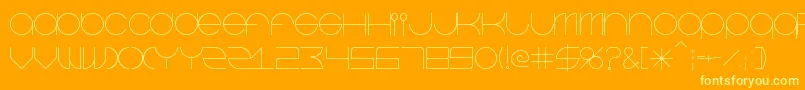Шрифт Beastmode – жёлтые шрифты на оранжевом фоне