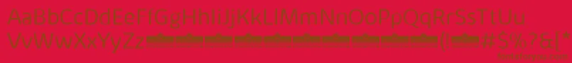 KabrioAlternateLightTrial Font – Brown Fonts on Red Background