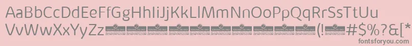 KabrioAlternateLightTrial Font – Gray Fonts on Pink Background