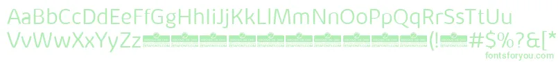 KabrioAlternateLightTrial Font – Green Fonts on White Background