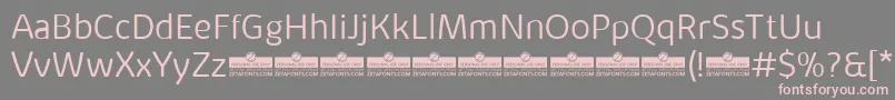 KabrioAlternateLightTrial Font – Pink Fonts on Gray Background