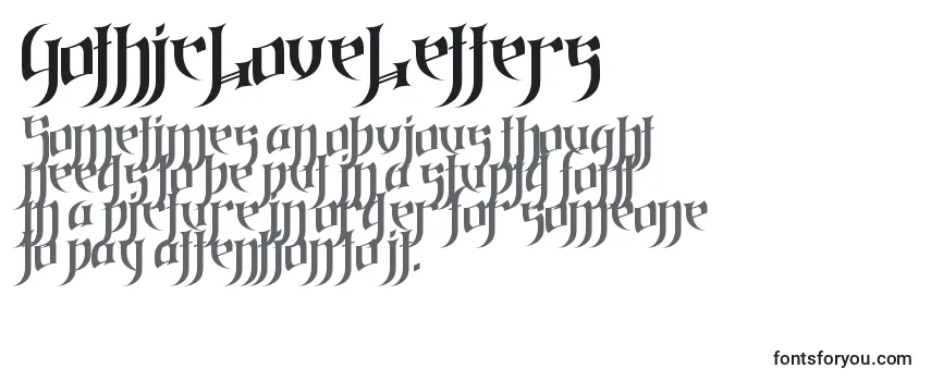 Обзор шрифта GothicLoveLetters
