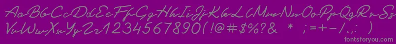 Police BlackTea – polices grises sur fond violet