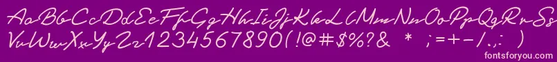 More about BlackTea Font BlackTea Font – Pink Fonts on Purple Background