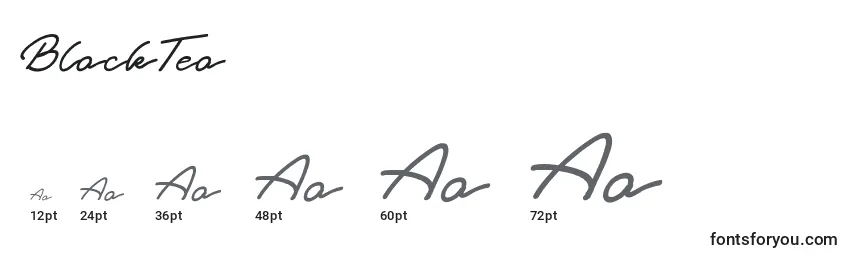 BlackTea Font Sizes