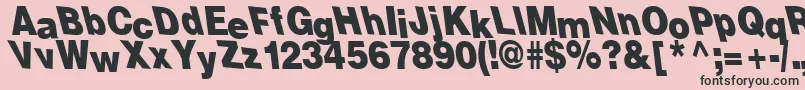 Tremor Font – Black Fonts on Pink Background