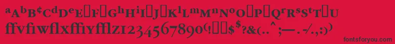 Garrymondrianexpt5Sbldsh Font – Black Fonts on Red Background