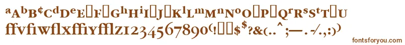 Garrymondrianexpt5Sbldsh-fontti – ruskeat fontit valkoisella taustalla
