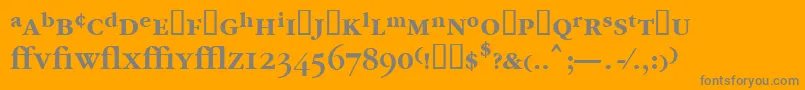 Garrymondrianexpt5Sbldsh Font – Gray Fonts on Orange Background