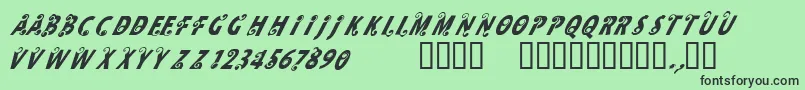 CfmilkRegular Font – Black Fonts on Green Background