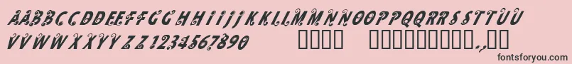CfmilkRegular Font – Black Fonts on Pink Background