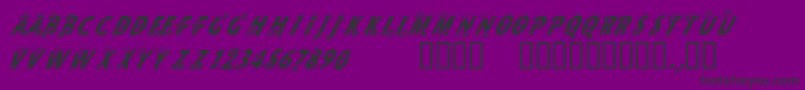Шрифт CfmilkRegular – чёрные шрифты на фиолетовом фоне