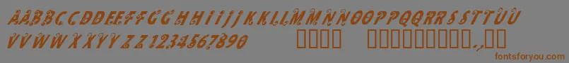CfmilkRegular Font – Brown Fonts on Gray Background
