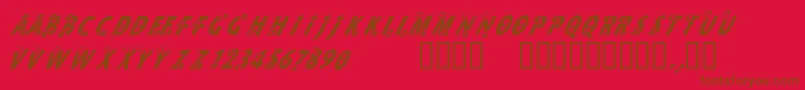CfmilkRegular Font – Brown Fonts on Red Background