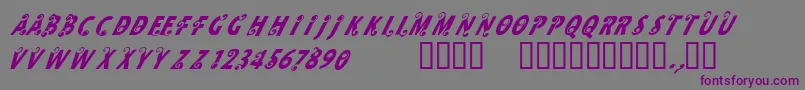 CfmilkRegular Font – Purple Fonts on Gray Background