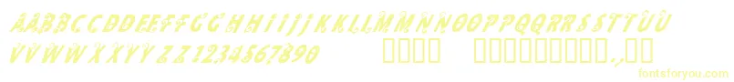 CfmilkRegular Font – Yellow Fonts on White Background