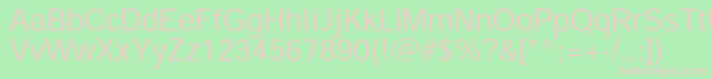 HeiseikakugostdW3 Font – Pink Fonts on Green Background