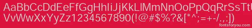 HeiseikakugostdW3 Font – Pink Fonts on Red Background