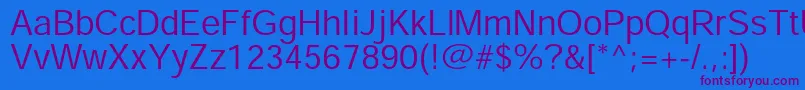HeiseikakugostdW3 Font – Purple Fonts on Blue Background