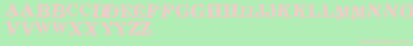 StickonsTwo Font – Pink Fonts on Green Background