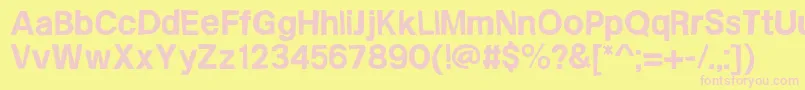 En savoir plus sur la police FrailSansbold Police FrailSansbold – polices roses sur fond jaune