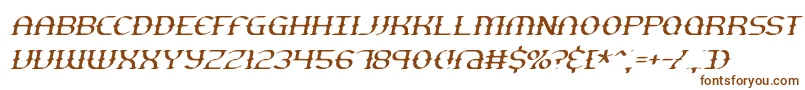 Шрифт GestureThinSlantBrk – коричневые шрифты