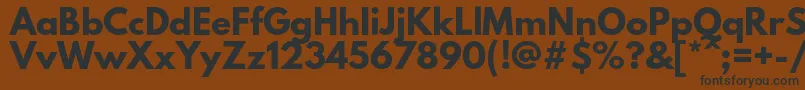 LeaguespartanBold Font – Black Fonts on Brown Background