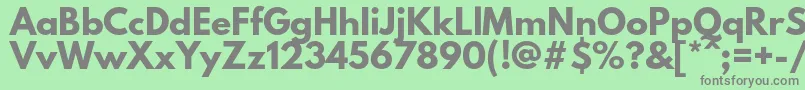 LeaguespartanBold Font – Gray Fonts on Green Background